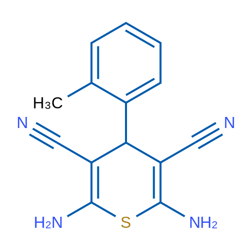 2,6-Diamino-4-(o-tolyl)-4H-thiopyran-3,5-dicarbonitrile 5g