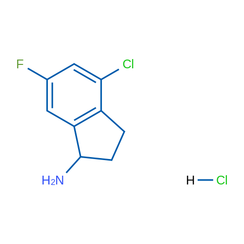 4-chloro-6-fluoro-2,3-dihydro-1H-inden-1-amine hydrochloride 5g