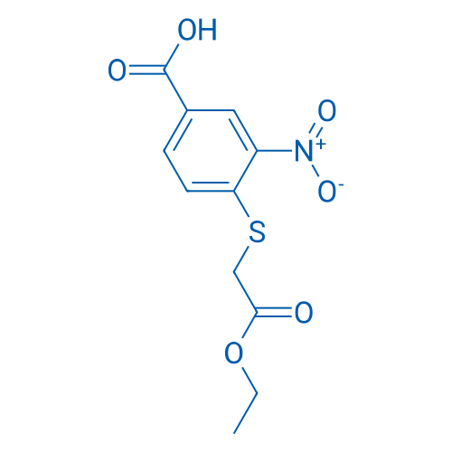 4-((2-Ethoxy-2-oxoethyl)thio)-3-nitrobenzoic acid 100mg