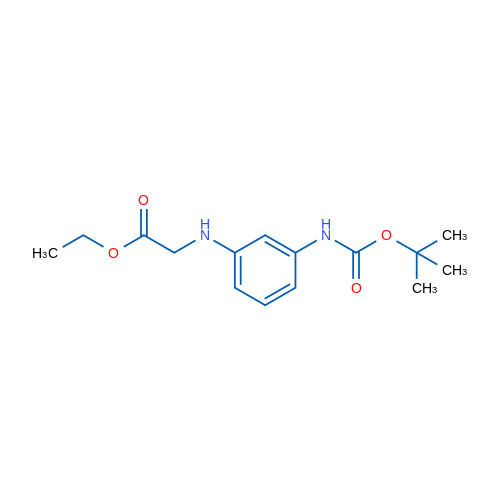 Ethyl (3-((tert-butoxycarbonyl)amino)phenyl)glycinate 250mg