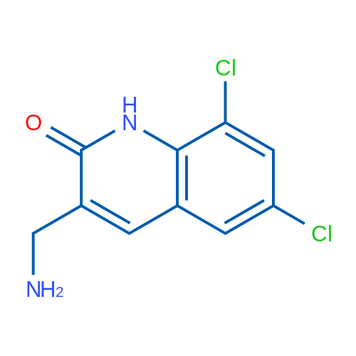 3-(Aminomethyl)-6,8-dichloro-1,2-dihydroquinolin-2-one 1g