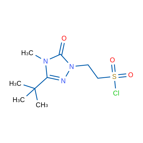 2-(3-tert-Butyl-4-methyl-5-oxo-4,5-dihydro-1H-1,2,4-triazol-1-yl)ethane-1-sulfonyl chloride 1g