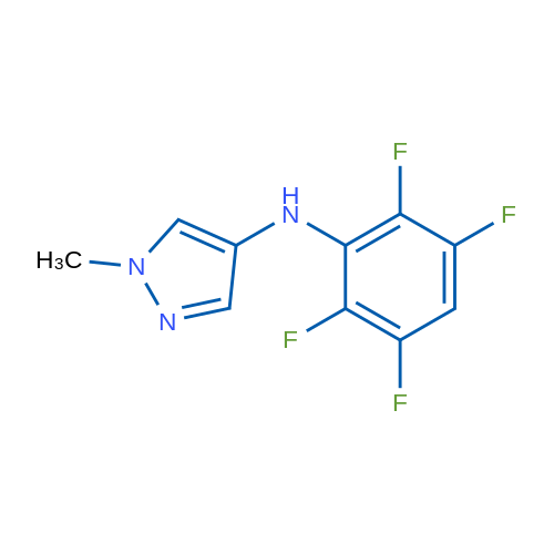 1-Methyl-N-(2,3,5,6-tetrafluorophenyl)-1H-pyrazol-4-amine 1g