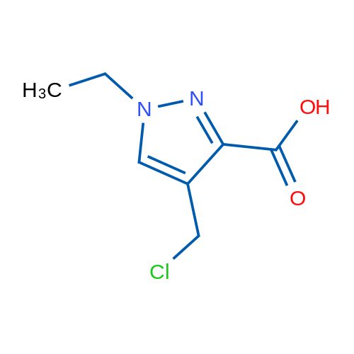 4-(Chloromethyl)-1-ethyl-1H-pyrazole-3-carboxylic acid 1g