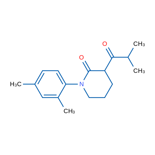 1-(2,4-Dimethylphenyl)-3-(2-methylpropanoyl)piperidin-2-one 1g