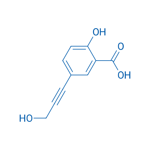 2-Hydroxy-5-(3-hydroxyprop-1-yn-1-yl)benzoic acid 1g