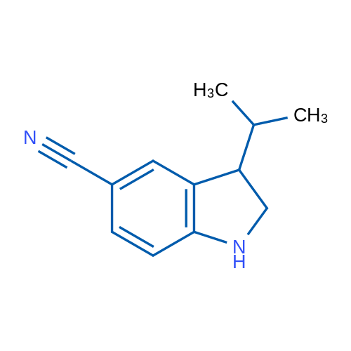 3-(Propan-2-yl)-2,3-dihydro-1H-indole-5-carbonitrile 1g