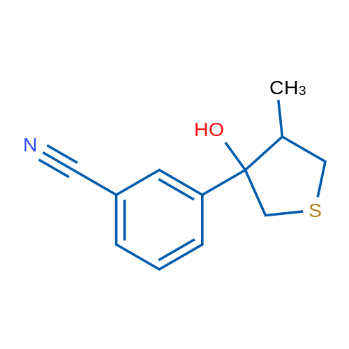 3-(3-Hydroxy-4-methylthiolan-3-yl)benzonitrile 1g