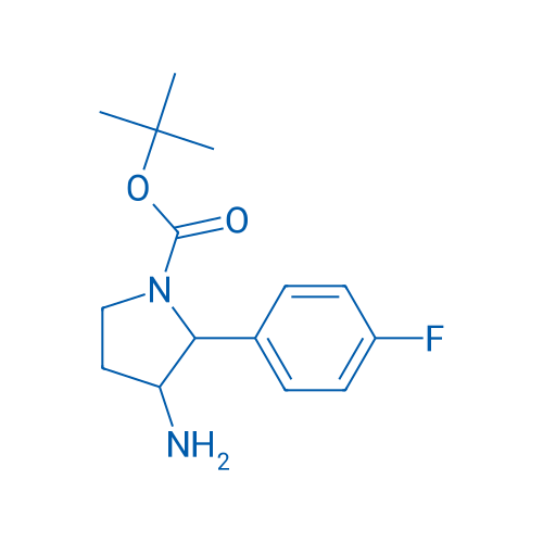 tert-Butyl 3-amino-2-(4-fluorophenyl)pyrrolidine-1-carboxylate 1g
