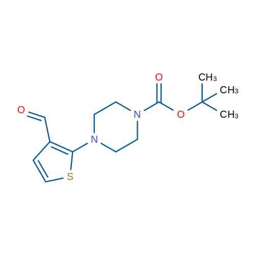 tert-Butyl 4-(3-formylthiophen-2-yl)piperazine-1-carboxylate 1g
