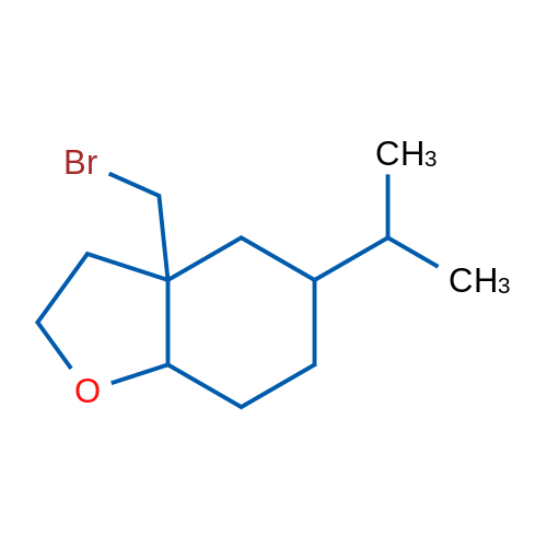 3A-(bromomethyl)-5-(propan-2-yl)-octahydro-1-benzofuran 1g
