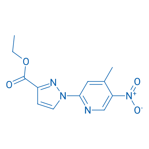 Ethyl 1-(4-methyl-5-nitropyridin-2-yl)-1H-pyrazole-3-carboxylate 1g