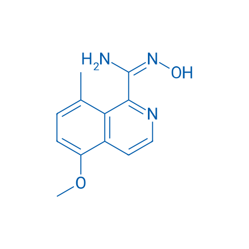 (E)-N'-Hydroxy-5-methoxy-8-methylisoquinoline-1-carboximidamide 1g
