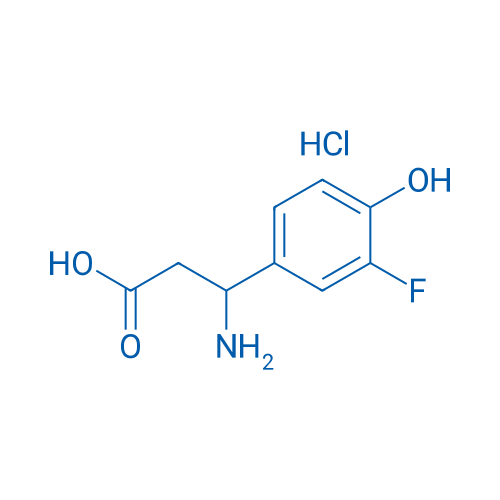 3-Amino-3-(3-fluoro-4-hydroxyphenyl)propanoic acid hydrochloride 250mg