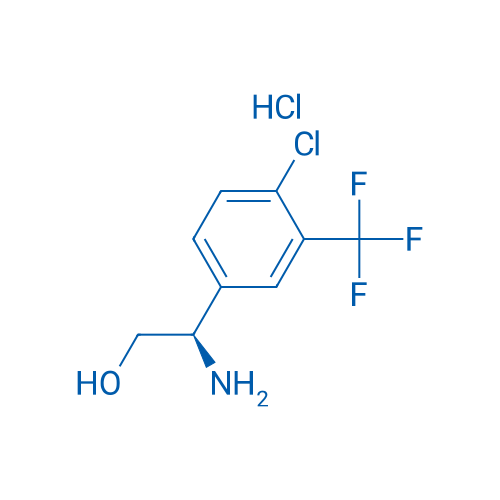 (R)-2-Amino-2-(4-chloro-3-(trifluoromethyl)phenyl)ethanol hydrochloride 250mg