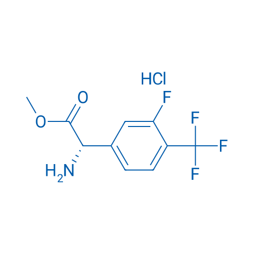 (S)-Methyl 2-amino-2-(3-fluoro-4-(trifluoromethyl)phenyl)acetate hydrochloride 100mg