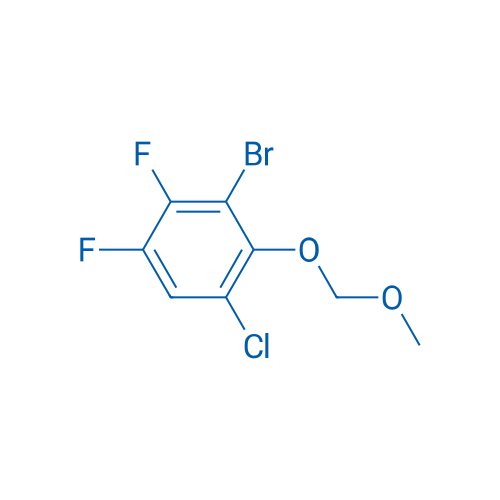 3-BRomo-1-chloro-4,5-difluoro-2-methoxymethoxy-benzene 250mg