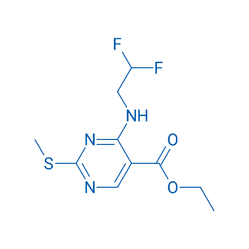 ETHYL 4-((2,2-DIFLUOROETHYL)AMINO)-2-(METHYLTHIO)PYRIMIDINE-5-CARBOXYLATE 250mg