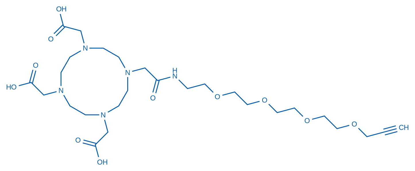 2,2',2''-(10-(2-Oxo-6,9,12,15-tetraoxa-3-azaoctadec-17-yn-1-yl)-1,4,7,10-tetraazacyclododecane-1,4,7-triyl)triacetic acid 100mg