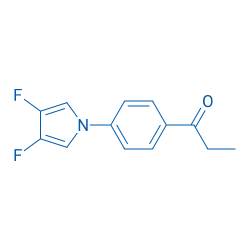 1-(4-(3,4-difluoro-1H-pyrrol-1-yl)phenyl)propan-1-one 250mg