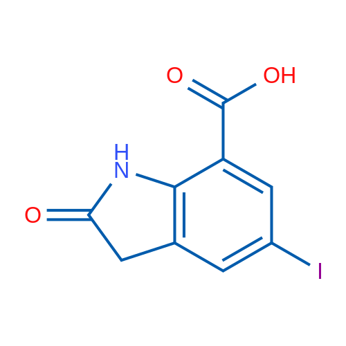 5-Iodo-2-oxoindoline-7-carboxylic acid 1g