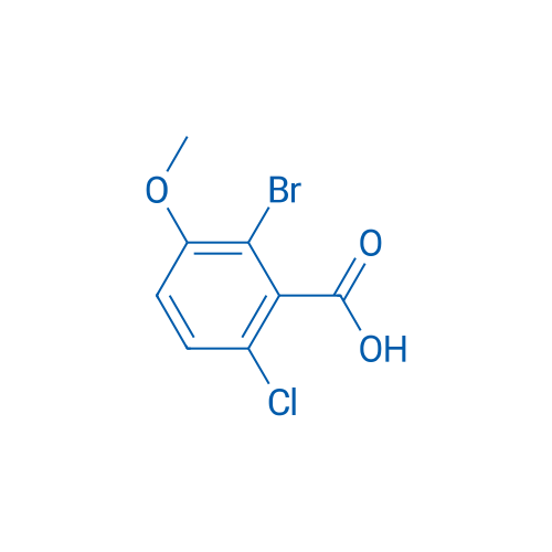 2-BROMO-6-CHLORO-3-METHOXYBENZOIC ACID 250mg