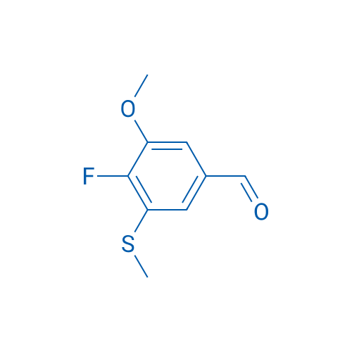 4-Fluoro-3-methoxy-5-(methylthio)benzaldehyde 1g
