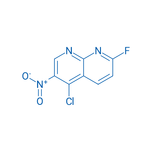 5-Chloro-2-fluoro-6-nitro-1,8-naphthyridine 1g