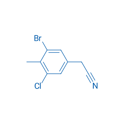 2-(3-Bromo-5-chloro-4-methylphenyl)acetonitrile 1g