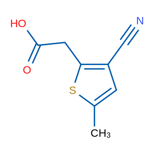 2-(3-Cyano-5-methylthiophen-2-yl)acetic acid 1g