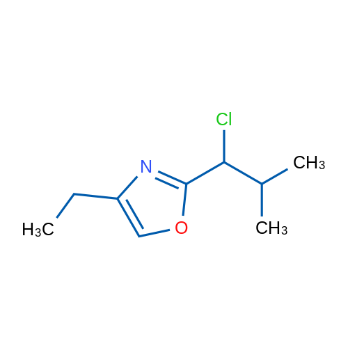2-(1-Chloro-2-methylpropyl)-4-ethyl-1,3-oxazole 1g