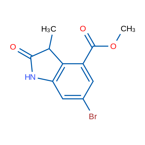 Methyl 6-bromo-3-methyl-2-oxo-2,3-dihydro-1H-indole-4-carboxylate 1g