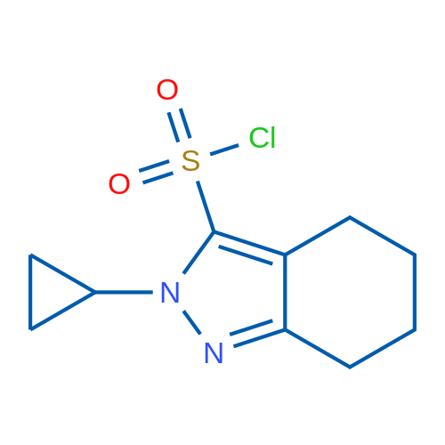 2-Cyclopropyl-4,5,6,7-tetrahydro-2H-indazole-3-sulfonyl chloride 1g