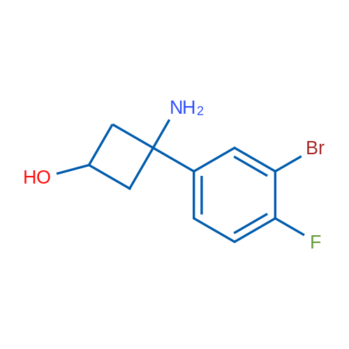 3-Amino-3-(3-bromo-4-fluorophenyl)cyclobutan-1-ol 1g