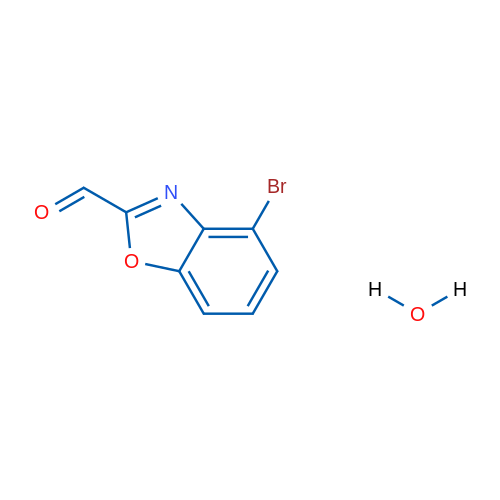 4-Bromo-benzooxazole-2-carbaldehyde hydrate 1g