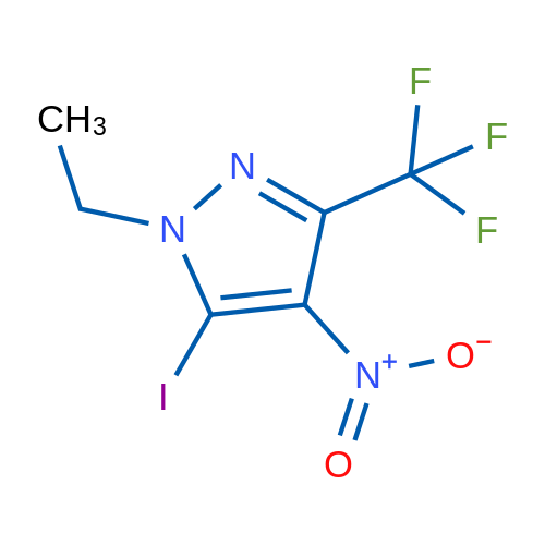 1-Ethyl-5-iodo-4-nitro-3-(trifluoromethyl)-1H-pyrazole 1g