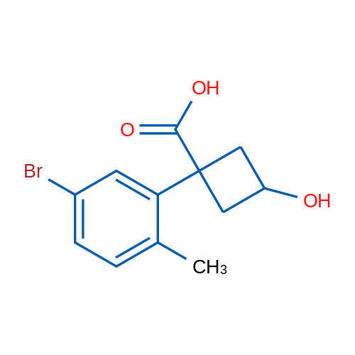 1-(5-Bromo-2-methylphenyl)-3-hydroxycyclobutane-1-carboxylic acid 1g