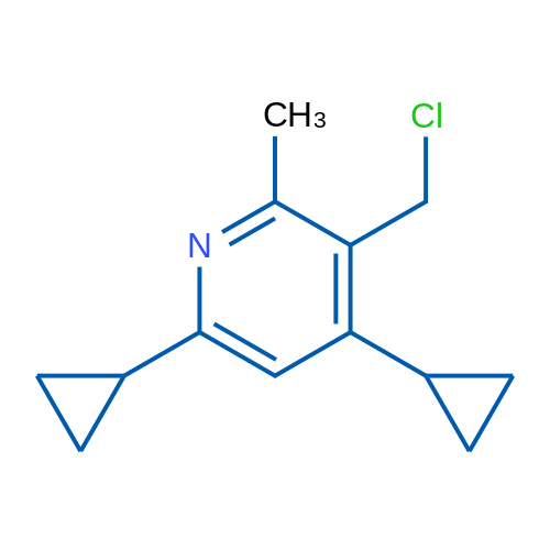 3-(Chloromethyl)-4,6-dicyclopropyl-2-methylpyridine 1g