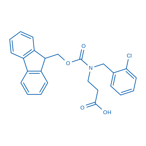 3-((((9H-Fluoren-9-yl)methoxy)carbonyl)(2-chlorobenzyl)amino)propanoic acid 100mg