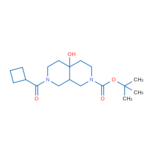 tert-Butyl 7-(cyclobutylcarbonyl)-4a-hydroxyoctahydro-2,7-naphthyridine-2(1h)-carboxylate 250mg