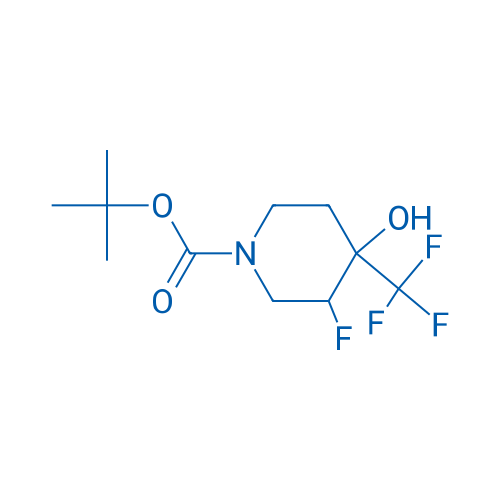 tert-Butyl 3-fluoro-4-hydroxy-4-(trifluoromethyl)piperidine-1-carboxylate 250mg