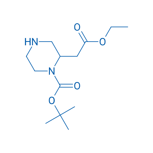 tert-Butyl 2-(2-ethoxy-2-oxoethyl)piperazine-1-carboxylate 1g