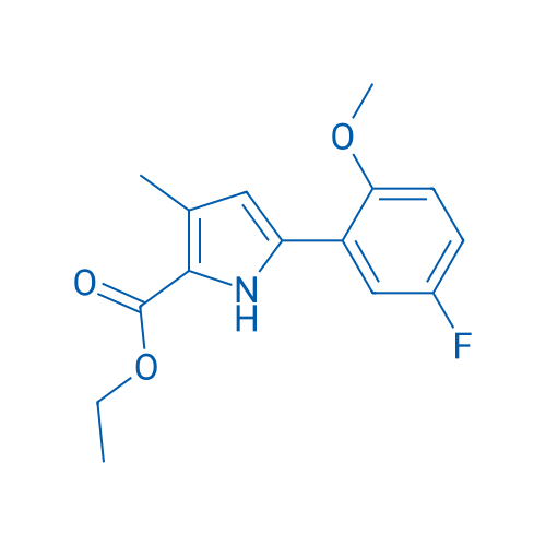 Ethyl 5-(5-fluoro-2-methoxyphenyl)-3-methyl-1H-pyrrole-2-carboxylate 1g