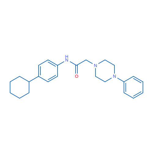 N-(4-Cyclohexylphenyl)-2-(4-phenylpiperazin-1-yl)acetamide 1g