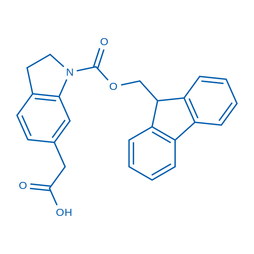 2-(1-(((9H-Fluoren-9-yl)methoxy)carbonyl)indolin-6-yl)acetic acid 50mg