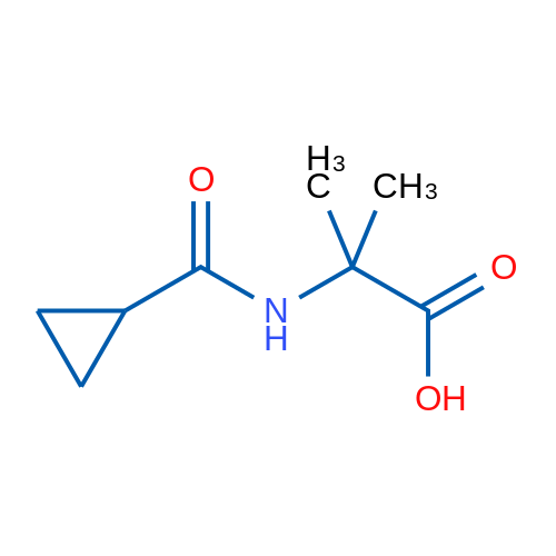 2-(Cyclopropanecarboxamido)-2-methylpropanoic acid 1g