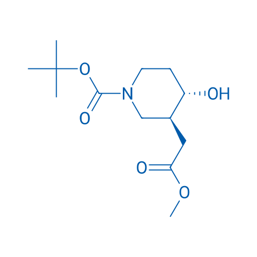 tert-Butyl (3S,4S)-4-hydroxy-3-(2-methoxy-2-oxoethyl)piperidine-1-carboxylate 100mg