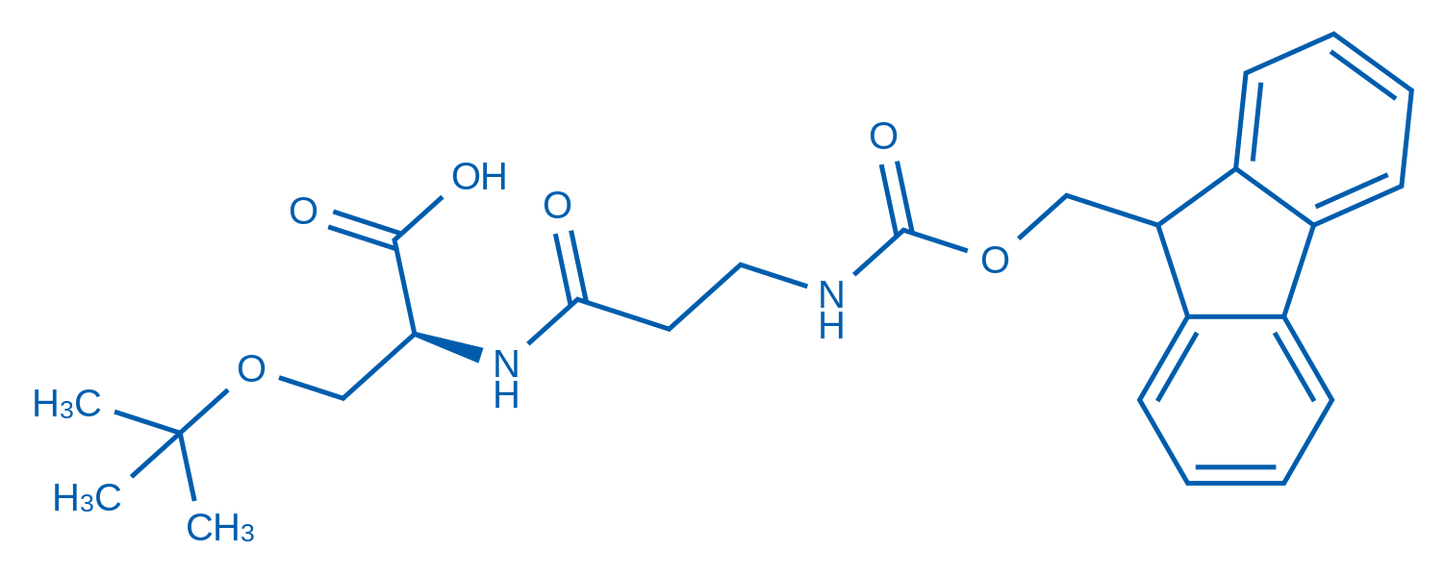 N-(3-((((9H-Fluoren-9-yl)methoxy)carbonyl)amino)propanoyl)-O-(tert-butyl)-L-serine 1g