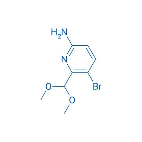 5-Bromo-6-(dimethoxymethyl)pyridin-2-amine 250mg