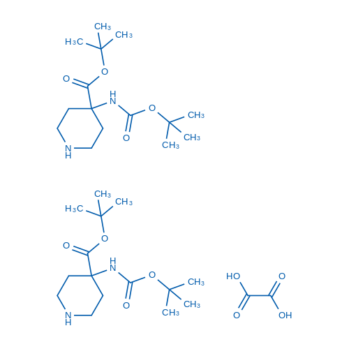 tert-Butyl 4-((tert-butoxycarbonyl)amino)piperidine-4-carboxylate hemioxalate 100mg